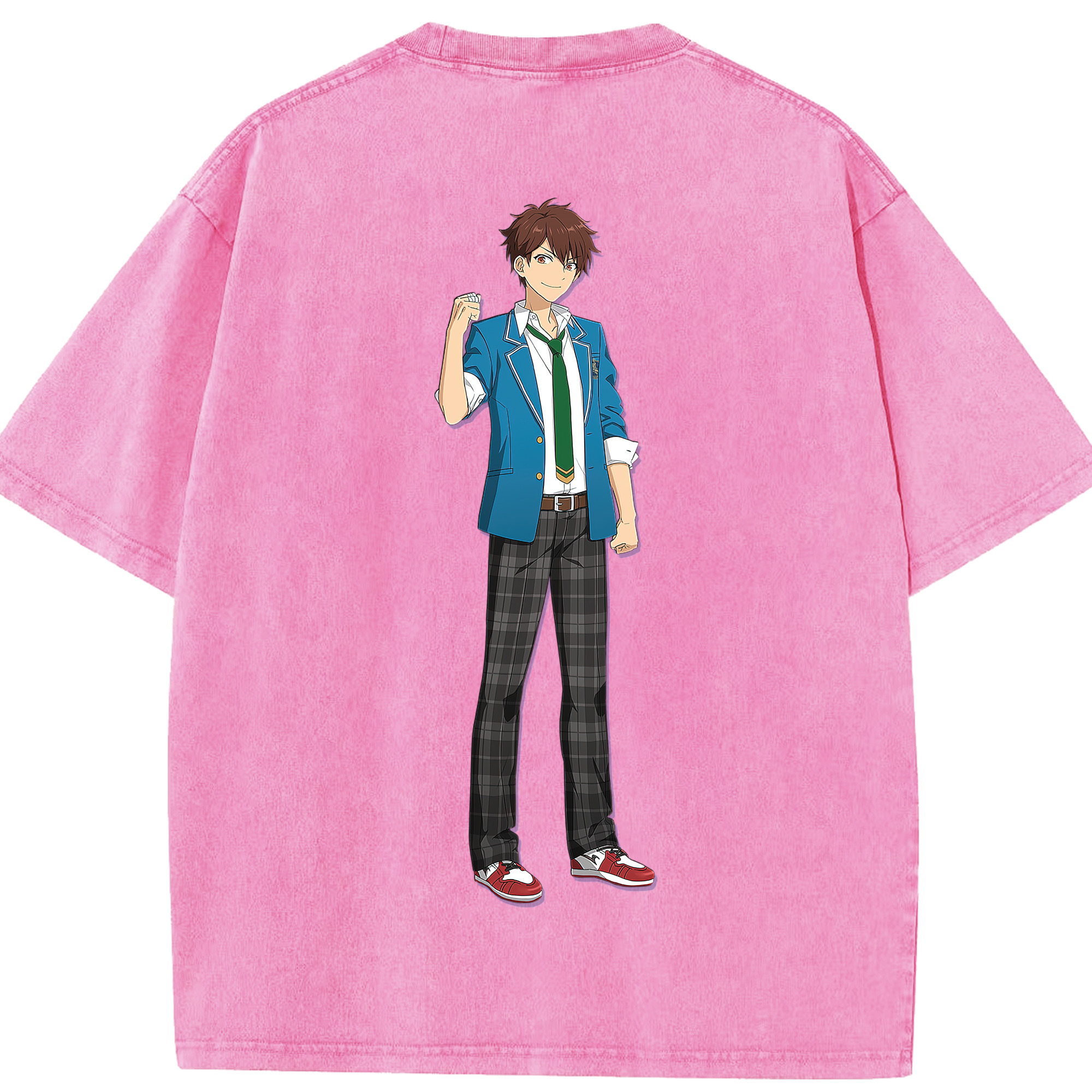 （画像用） あんさんぶるスターズ! Ensemble Stars 綿100% ヴィンテージ風 半袖Tシャツ（背面プリント）